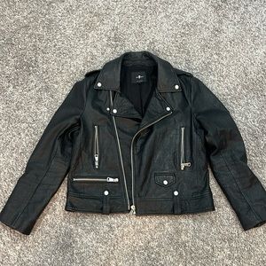 7 for all mankind motor cycle jacket.